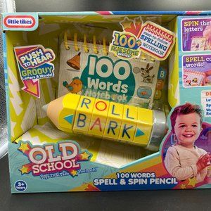 Little Tikes OLD SCHOOL 100 Words Spell & Spin Pencil